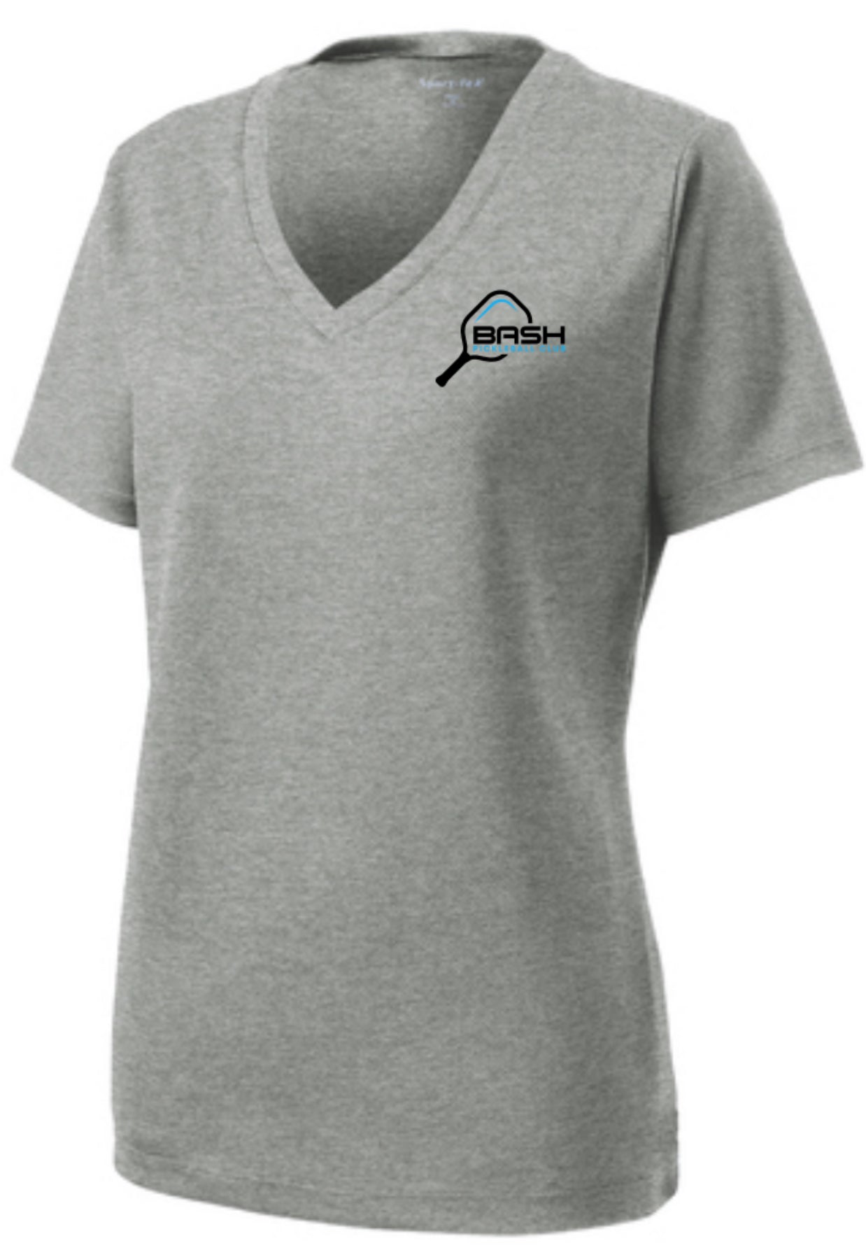 Women's Gray V-Neck T-Shirt